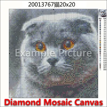 3D DIY Diamant mozaic animale Pisica owl Full Diamant Rotund, broderie tigru cal Plin Piața Diamant pictura Cruce cusatura de vultur