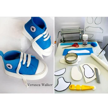3D Pantofi pentru Copii Forma de Plastic Tort Fondant Săpun Mucegai 3D Adidas Forma de Tort de Decorare Instrumente de Patiserie Decorare Bucătărie Bakeware