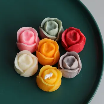 3D Tulip Mucegai Hand-made Lumânări Aroma Ceara Săpun Forme Reutilizabile Manual de Luare a Mucegai DIY Lumânare Săpun Ambarcațiunile de Mucegai
