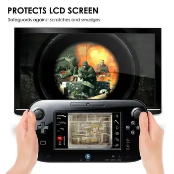 3Pcs Clar Anti-Zero Ecran Protector de Acoperire Voor Wii U Scherm Garda Beschermende Film Voor Nintend Wiiu