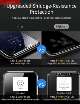 3Pcs Sticla Temperata Pentru iPhone 11 12 Pro XR X XS Max Pahar Ecran Protector Pentru iPhone 6 6S 7 8 Plus de Sticlă de Protecție de Film