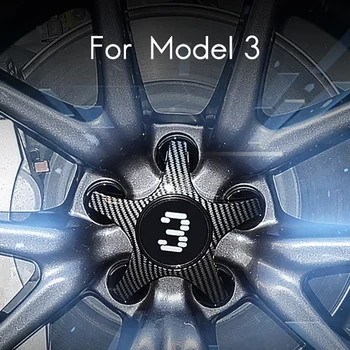 4 Buc pentru Tesla Model 3 2021 Butuc Roata Centru Capacul de Roata de Masina Capac de Protecție Capac Decorativ Accesorii Auto