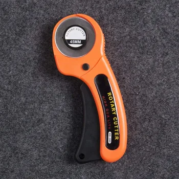 45mm Rotary Cutter cuțit de Material în condiții de siguranță buton de blocare mâner din oțel Inoxidabil lame Circulare instrumente de Tăiere pentru DIY de Cusut și de Piele