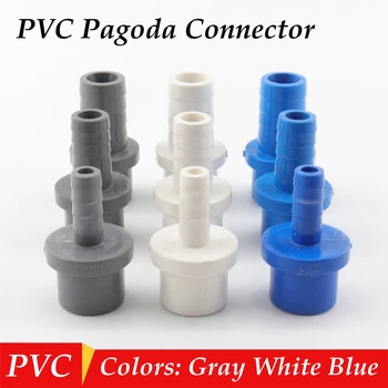 4buc 20mm să 8/10/12~20mm PVC Pagoda Conector Acvariu Rezervor de Pește Crescut de Oxigen Furtun Comun de Teava din PVC cu Conectori