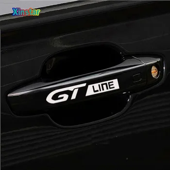 4buc GT GTLINE clanța autocolant Pentru Peugeot 108 208 308 408 508 2008 3008 5008 4008