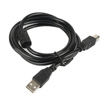 5/10 BUC 1.5 m Cablu de Imprimantă Cablul Negru USB 2.0, UN Bărbat în Jos Unghiul USB B Male Conector Cablu de Extensie de Tip a Male B Male