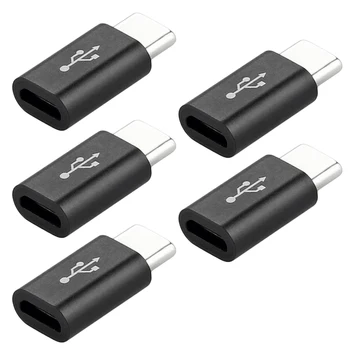 5 PC-uri Micro USB de Tip C-C USB 3.1 Date, Adaptor de Încărcare Accesorii Pentru Telefoane Mobile, Accesorii Pentru Telefoane Mobile făcute de ABS
