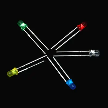 500Pcs Dioda LED Kit 3mm Alb Galben Rosu Verde Albastru LED Light Emitting Diode Asortate Kit DIY Led-uri Set Bec Lampa
