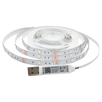 5m 5050 RGB Led Strip Neon 5V Mini USB Bluetooth Benzi cu Led-uri APP de Control 4M 3M 2M 1M Flexibil Lampa de Lumina de Noapte rezistent la apa