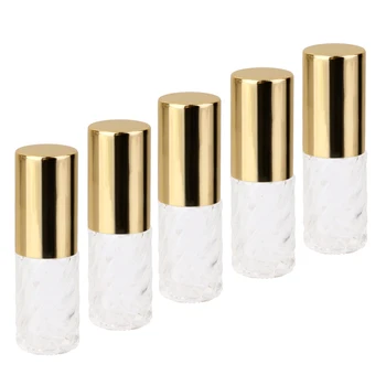 5Pcs 5ml Sticlă de Parfum Roll-on Sticle Returnabile Deodorante Tuburi, Flacoane