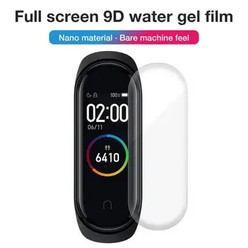 5Pcs 9D Folie de Protectie Pentru Xiaomi Mi Band 6 5 4 3 Ecran Protector Pentru Miband 5 4 3 Capacul Inteligent Watchband 4 5 6 Film Moale Caz