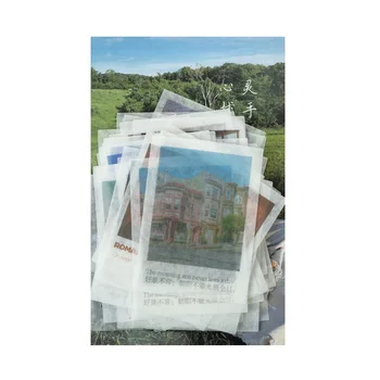 60pcs/sac de Vise Serie de Epocă INS Peisaj Washi Hârtie Autocolant Autocolante Decorare DIY Jurnal Scrapbooking Eticheta Autocolant