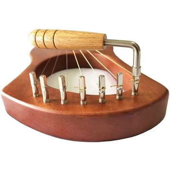 7 Metal Harpă String + 7Pcs String Pin Unghii + Tuning Cheie,pentru Liră Harpă Mică Harpă Muzicale, Instrument cu Coarde