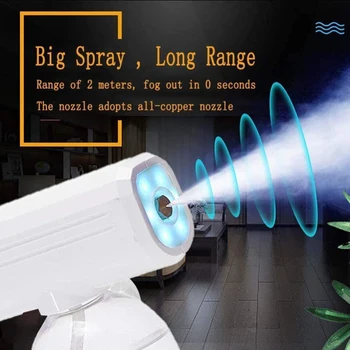 800ML Electrice Portabile Reîncărcabile Lumină Albastră Nano Aburi Pistol de Pulverizare Wireless Pulverizarea de Insecticid Spray Dezinfectare Mașină