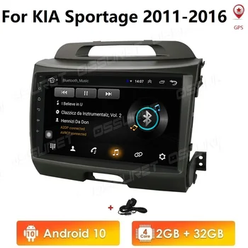 9 inch Android 10 Mașină de Android Radio Player Multimedia 2 Din Auto Radio, Video, Navi GPS WiFi Pentru KIA Sportage 2010-2016 cu wifi