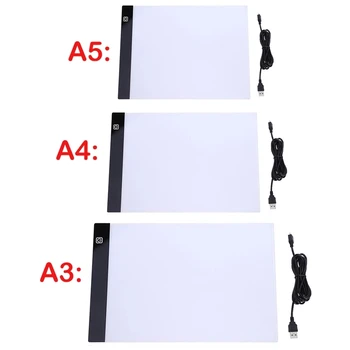 A4 CONDUS de Desen Tableta Grafica Digitala Pad USB LED Light Box Copia Bord Electronic Arta Grafica Pictura Masa de Scris