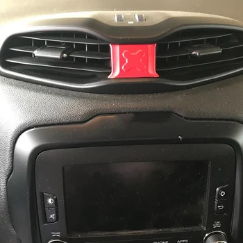 ABS Roșu de Aerisire Garnitura Capac de Acoperire Accesorii de Interior Piese pentru Jeep Renegade 2016 SUS