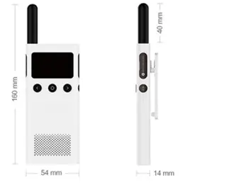 Actualizarea versiune Xiaomi Mijia Inteligent Walkie Talkie 1 Cu Radio FM, Boxe de Așteptare APP Telefon Inteligent Locație Partaja Rapid Echipa