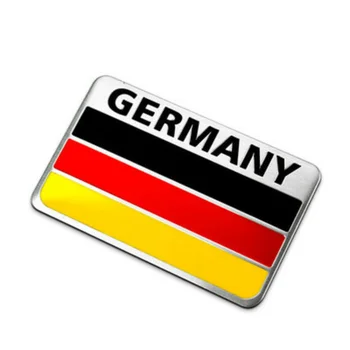 Aliaj de aluminiu Autocolant Germania Flag Frigider Perete Oglinda Geam Usa de Origine germană Masina Decor Insigne pentru VW BMW AUDI Mercedes-Benz