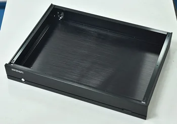 Aluminiu DAC DIY caz moale control decodare preamplificator Amplificator de Putere DIY șasiu cu display arătat argintiu negru pentru a alege