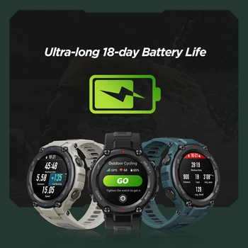 Amazfit T-rex Trex Pro T Rex GPS Smartwatch Exterior Impermeabil 18-a zi de Viață a Bateriei 390mAh Ceas Inteligent Pentru Android, iOS, Telefon