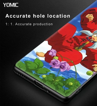 Anime Inuyasha Caz pentru Motorola O Fuziune G9 Juca G8 Putere Lite Hyper păstrăm e6 Edge Plus G Stylus 5G TPU Negru Telefon Mobil Capacul Sac