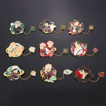 Anime Jujutsu Kaisen Cosplay Desene Animate Costum De Recuzită Email Insignă De Metal Pin Rever Aliaj Rucsac Brosa Accesorii Bijuterii Cadouri