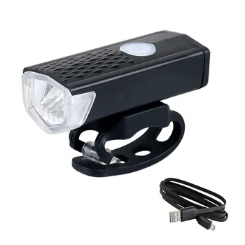 Bicicleta Lanterna LED-uri Lanterna Bicicleta Lumina USB Reîncărcabilă 300 Lumen Modul 3 Biciclete Față de Lumină Lampă cu Faruri de Biciclete Biciclete de Lumină
