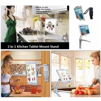 Bucătărie Desktop, Tablet Stand Pad Montare pe Perete Suport pentru iPad Pro 12.9 IPAD Air Suport pentru Iphone 5 Inch-10.5 Inch