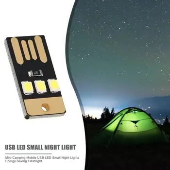 Camping Noapte Drumeții Cort de Lumină Lampă în aer liber Portabil de Economisire a Energiei Lanterna Mini Ultra-subțire Mobile USB LED Breloc Noapte