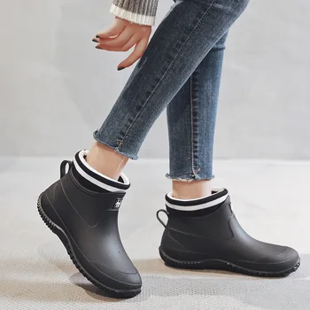 Cizme de ploaie Femei de Moda Cizme de Ploaie Femei Adulte Apa Pantofi Low-cut Apă Cizme Non-alunecare de Cizme Impermeabile
