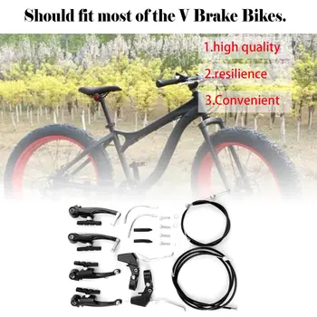 Completați Aliaj Mtb Biciclete Mountain Bike V Frana Si Maneta Si Cablu (Fata + Spate) Set De Frână Sensibilitate