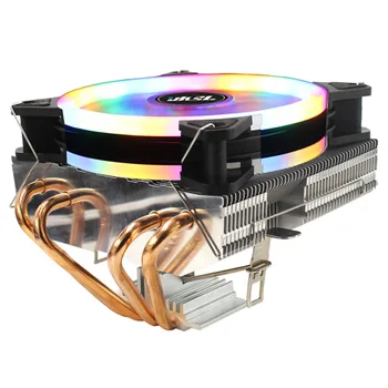 Cooler CPU Liniștită RGB 120MM PWM, 4 HeatPipe PC Radiator 3Pin 4Pin LAG 775 115X 1356 AM3 AM4 X79 2011CPU Pentru Fanii AMD Si Intel