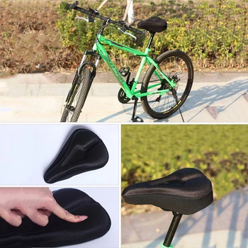 Coperta de Șa biciclete din Silicon Gel Moale Gros de biciclete Biciclete Ciclism Șa husa Scaunului MTB Mountain Biciclete 3D Gel Pad Tampon de Perna