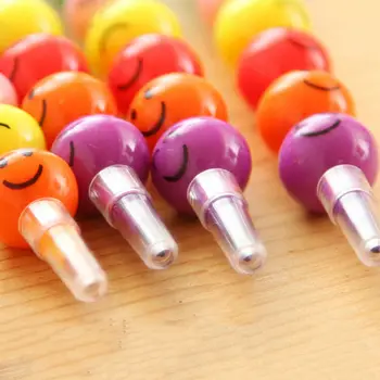 Creioane Colorate Creative Zahăr Haws Acoperite De Desene Animate Graffiti Pen Papetarie Cadouri Pentru Copii Creion Creion De Ceară