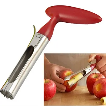 Cu mâner din oțel inoxidabil puternic de fructe coringer apple tăietor de fructe slicer multi-funcție de tăiere de bază a elimina instrumente de bucatarie