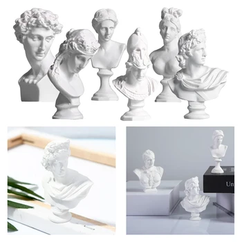 David Cap Portrete Mitologia Greacă Figurina Mini Ipsos Bust De Statuie De Gips Desen Practică Meserii Faimoasa Sculptură Nordice