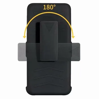De caz pentru iPhone 11 / iPhone 11 Pro / iPhone 11 Pro Max Centura Clip Caz cu Kickstand Rotire Capac de Protecție la Șocuri
