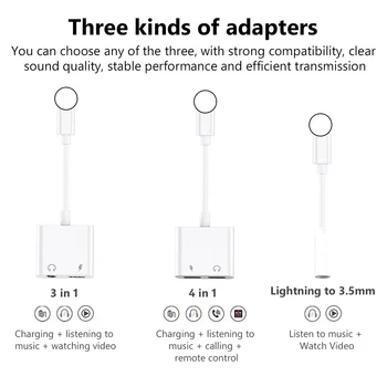 De iluminat Pentru Jack de 3,5 mm Audio Cablu Adaptor Pentru IPhone X XR XS 11 Pro Max 8 7 6 6S Plus SE Cască Sârmă Conector Stereo Adaptor