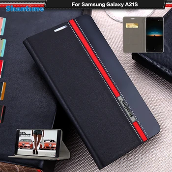 De lux PU Caz din Piele Pentru Samsung Galaxy A21S Caz Flip Pentru Samsung Galaxy A21S Caz de Telefon Moale TPU Silicon Capac Spate