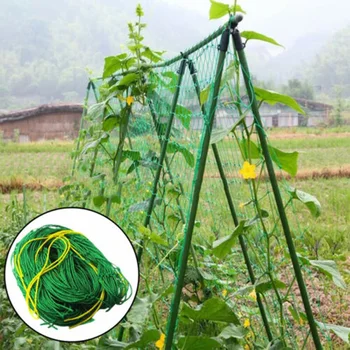 De vânzare la cald Grădină Net Plantă Alpinism Suport din material Plastic cu Ochiuri Clematis Mazăre Fasole Spalier Dropshipping