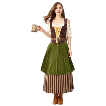De Înaltă Calitate Noi Germană Bere Oktoberfest Fata Doamnelor Costum De Vinificatie Chelner Haine De Lucru