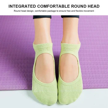 De înaltă Calitate Pilates Șosete Anti-Alunecare Respirabil cu Spatele gol Femei Yoga Șosete Glezna Doamnelor Dans Balet Șosete Sport pentru Sala de Fitness