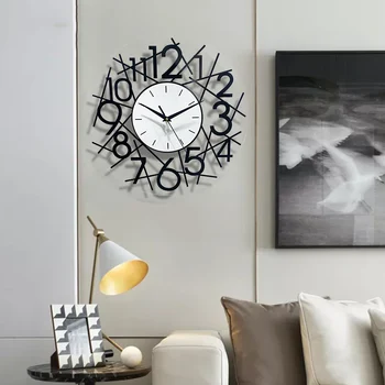 Decorativ Modern Ceas de Perete pentru Camera de zi Dormitor Birou Simplu Plutitoare Ceas Digital HK3