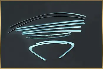 Din Oțel inoxidabil Ușa de la Mașină Plină Cadru de Fereastră Pervazul Ferestrei de Turnare prin Acoperire Tapiterie Pentru Porsche Panamera 970 971 2010-2021 (negru, argintiu)