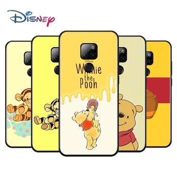 Disney Winnie Pooh pentru Huawei Mate 40 RS 30 20 X 10 P Inteligente Z S Lite Pro Plus 2020 2021 Negru Caz de Telefon