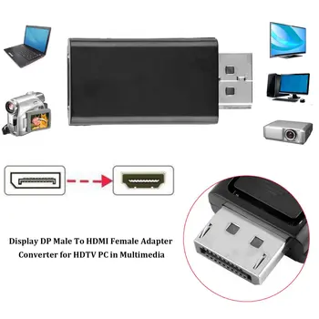 Display Port DP sex Masculin La HDMI compatibil Feminin Cablu Convertor Adaptor Video Conector Audio Pentru HDTV de Aplicare PC