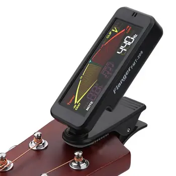 Dragonpad Flanger FMT-209 Guitar Tuner Digital Clip-on Guitar Tuner cu Clip de Montare pentru Cromatic, Chitara, Bas, Ukulele, Vioara