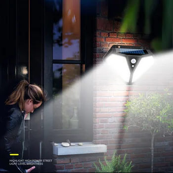 Durabil, rezistent la apa Solar LED-uri Senzor de Lumina de Perete Multi-funcțional Practice în aer liber, Grădină, Curte Cale Lampă de Securitate de Înaltă Calitate