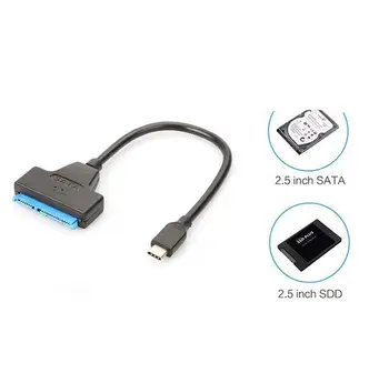 Easy Drive Cablu 22PIN La USB 3.1 Cablu 2.5 inch SSD Singur Cap de Tip C Cablu de Date Suport pentru WinXP/Vista/Win7/8/8.1/10 32-pic